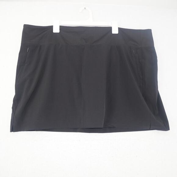 NEW Athleta Soho Skort Women's Plus Size 26 Black Stretch Hiking Walking Tennis - Picture 1 of 8